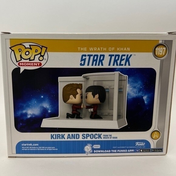 Funko POP! Moment: Star Trek Captain Kirk and Spock #1197 Target Con Exclusive - Picture 3 of 4